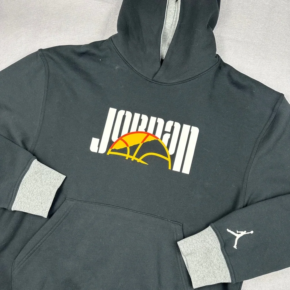 Jordan Jumpman DNA Graphic Hoodie Black Mens Large DC9639-010 Pullover Fleece